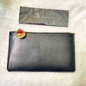 Stella McCartney Black Vegan leather Clutch Pouch